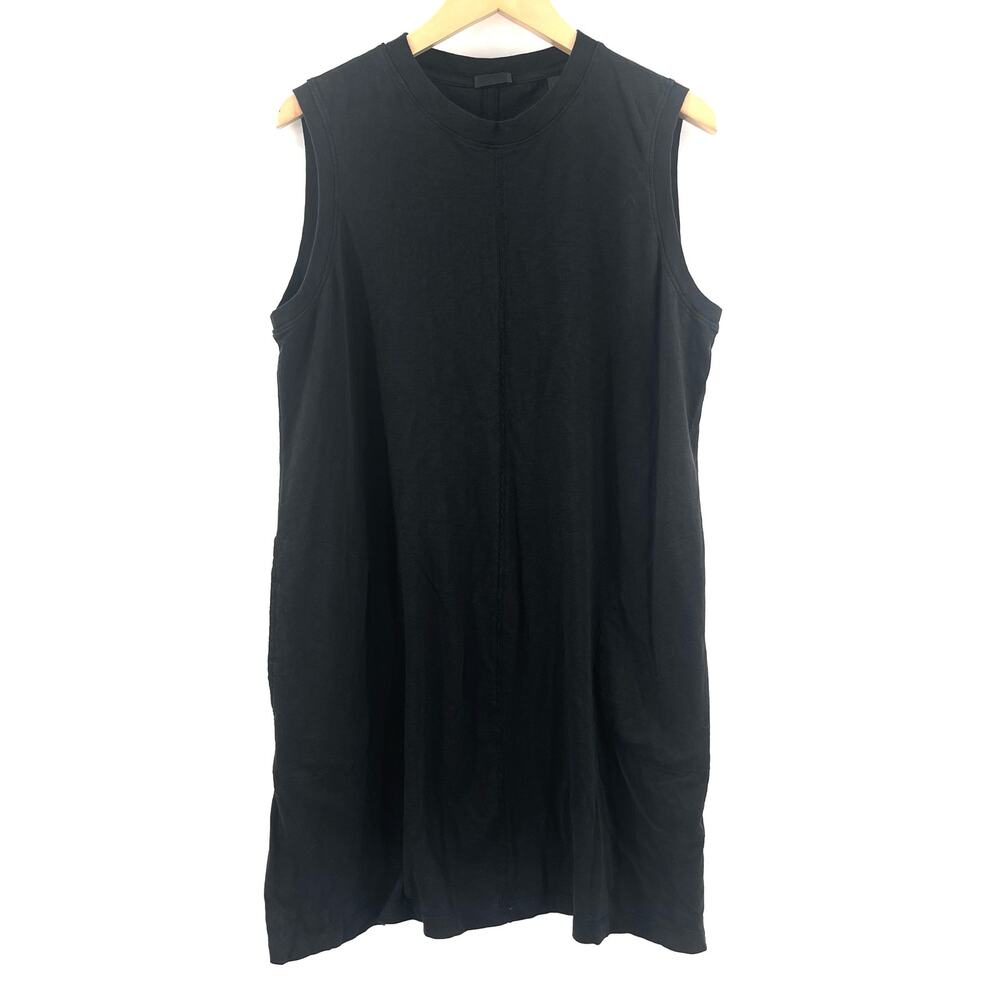 ATM Anthony Thomas Melillo Dress Size Large Sleeveless Pocket Cotton Jersey Mini - Picture 2 of 12